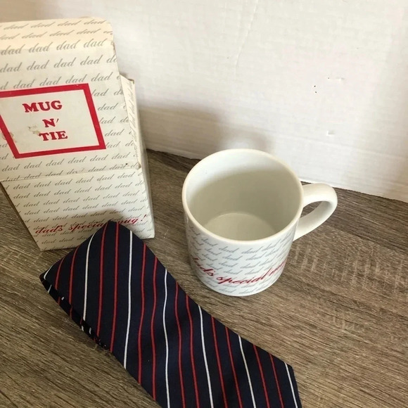 Vtg NOS Tie and  Mug for Dad - Picture 1 of 7